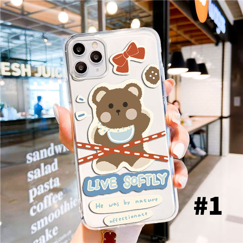 Ốp Lưng Samsung A3 A5 A7 J1 J2 J3 J5 J7 Prime Pro 2015 2016 2017 Vỏ Bảo Vệ Vỏ Điện Thoại Mềm Gấu Bánh Quy-4 | BigBuy360 - bigbuy360.vn