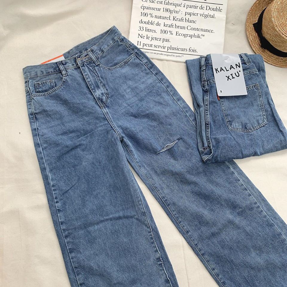 (ẢNH THÂT) QUẦN JEAN ỐNG RỘNG