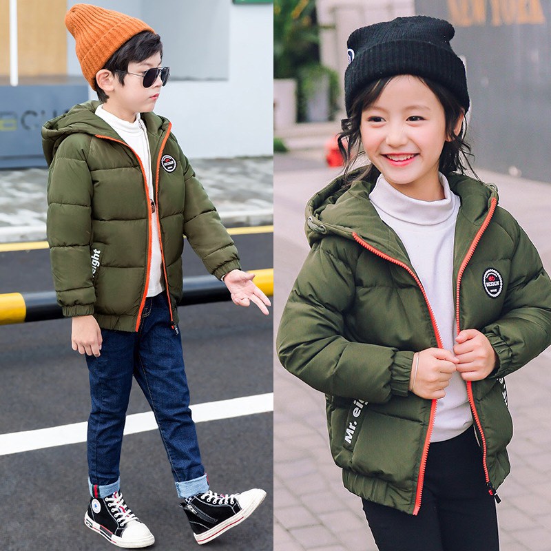Áo khoác phao mùa đông bé trai/ gái what [15-37kg]
