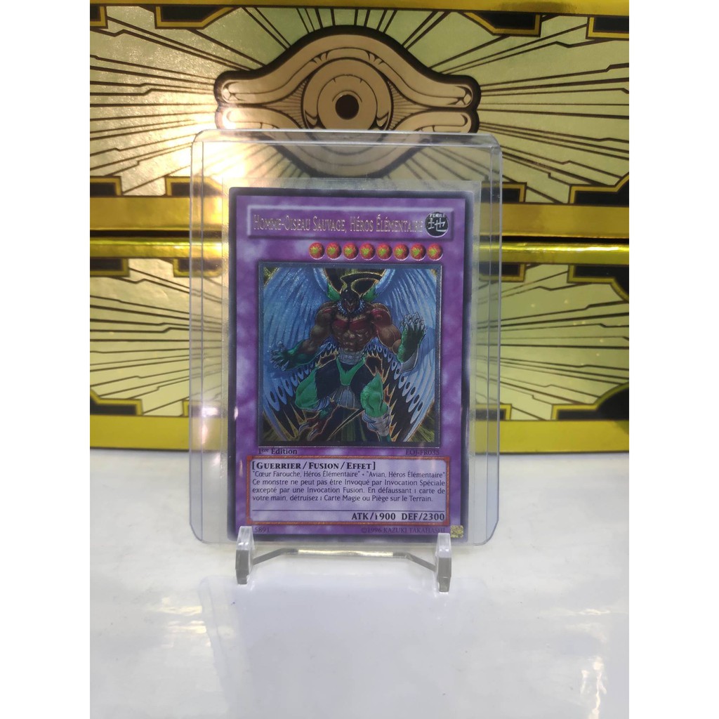 [ Dưa Hấu Yugioh ] Lá bài thẻ bài Elemental HERO Wild Wingman - Ultimate Rare 1st Edition - Tặng bọc bài nhựa bảo quản