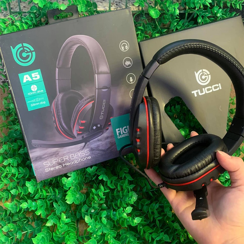 TAI NGHE GAMMNG TUCCI A5 FULL BOX CÓ MIC JACK 3.5MM