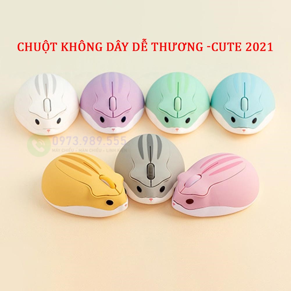 Chuột Máy Tính Không Dây Màu Hồng Kết Nối  2.4G, 1200dpi Siêu Dễ Thương Phân Phối Bởi Công Ty VICI