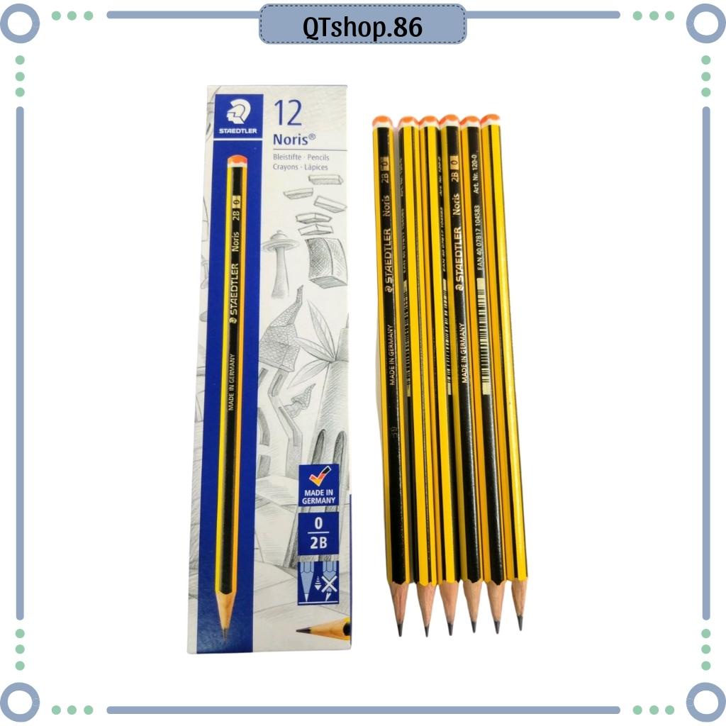 Bút Chì 2B,HB Đức Staedtler Noris Cao Cấp - Bút Chì Đức, Cho Bé Tập Viết, Chì Không Gẫy Khi Gọt - QTshop.86