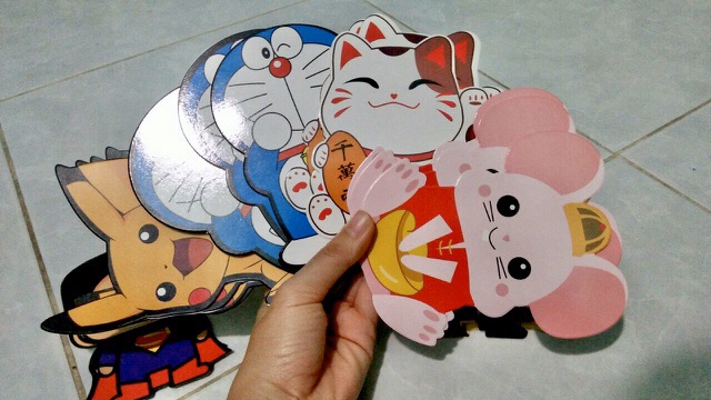 Set 5 bao lì xì hoạt hình dễ thương 2021