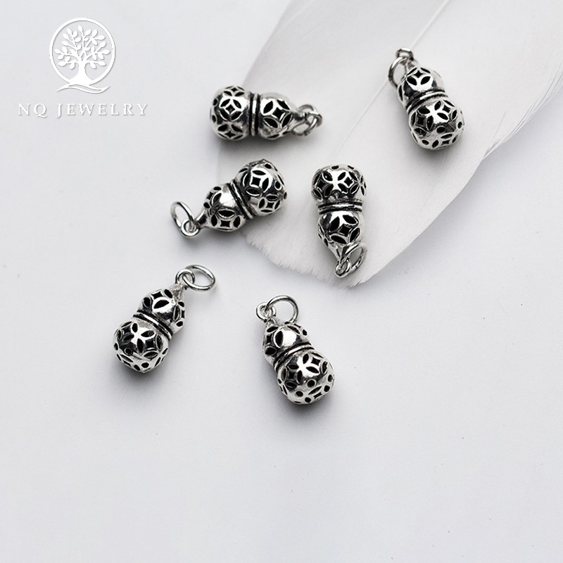 Charm bạc hình hồ lô mặt treo - NQ Jewelry