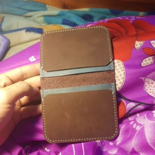 Ví sen cải tiến da bò pull handmade