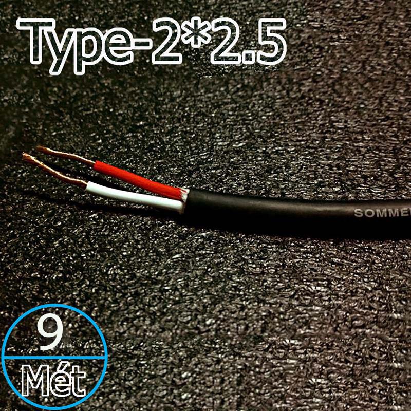 Dây loa Sommer 2 lõi SP225 2.5mm, OFC, 18AWG 9 Mét