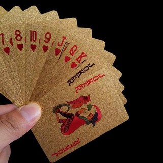 Bộ bài tú lơ khơ mạ vàng