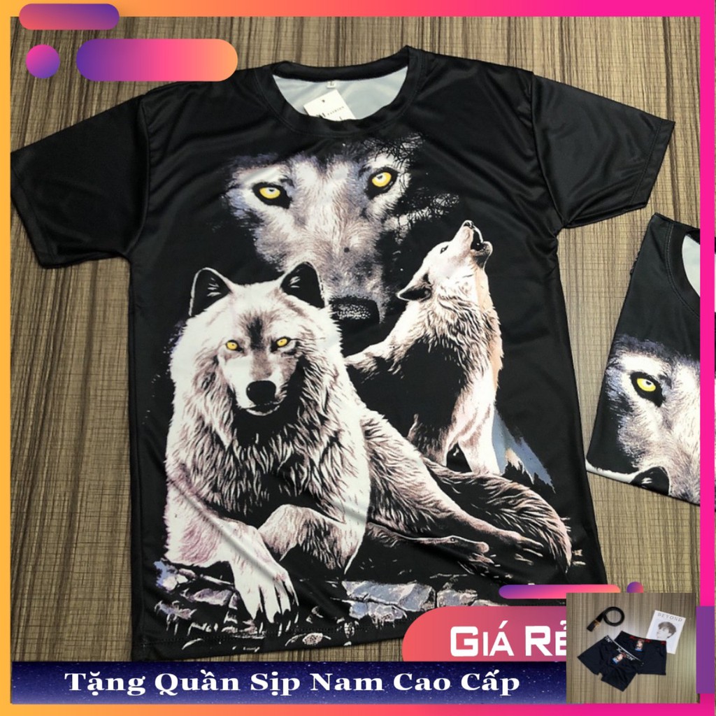 Áo Phông Nam In Hình 3D Cá Tính, Áo Thun Hàn Quốc Siêu Đẹp  - TM05