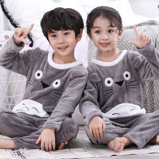 Bộ Đồ Ngủ Giữ Nhiệt Mùa Đông Cho Bé Trai 1-13 Tuổi
