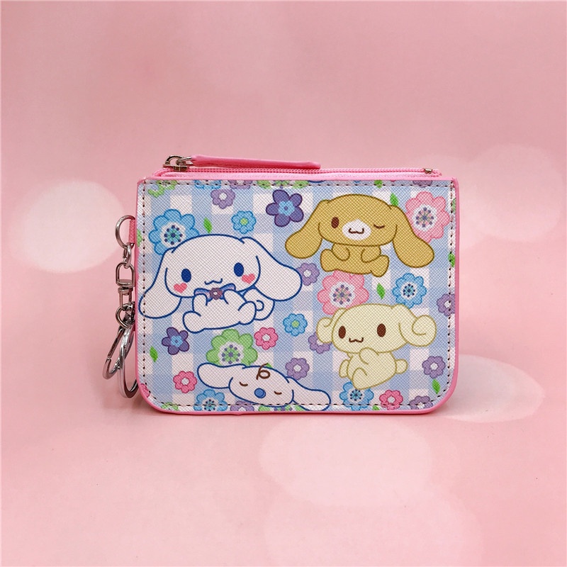 Túi đựng tiền Zipper Cute Cinnamoroll Coin Purse Cartoon Baby Cinnamoroll Giữ thẻ ID Hộp tiền nhỏ Sanrio Ví học sinh Quà tặng Văn phòng phẩm