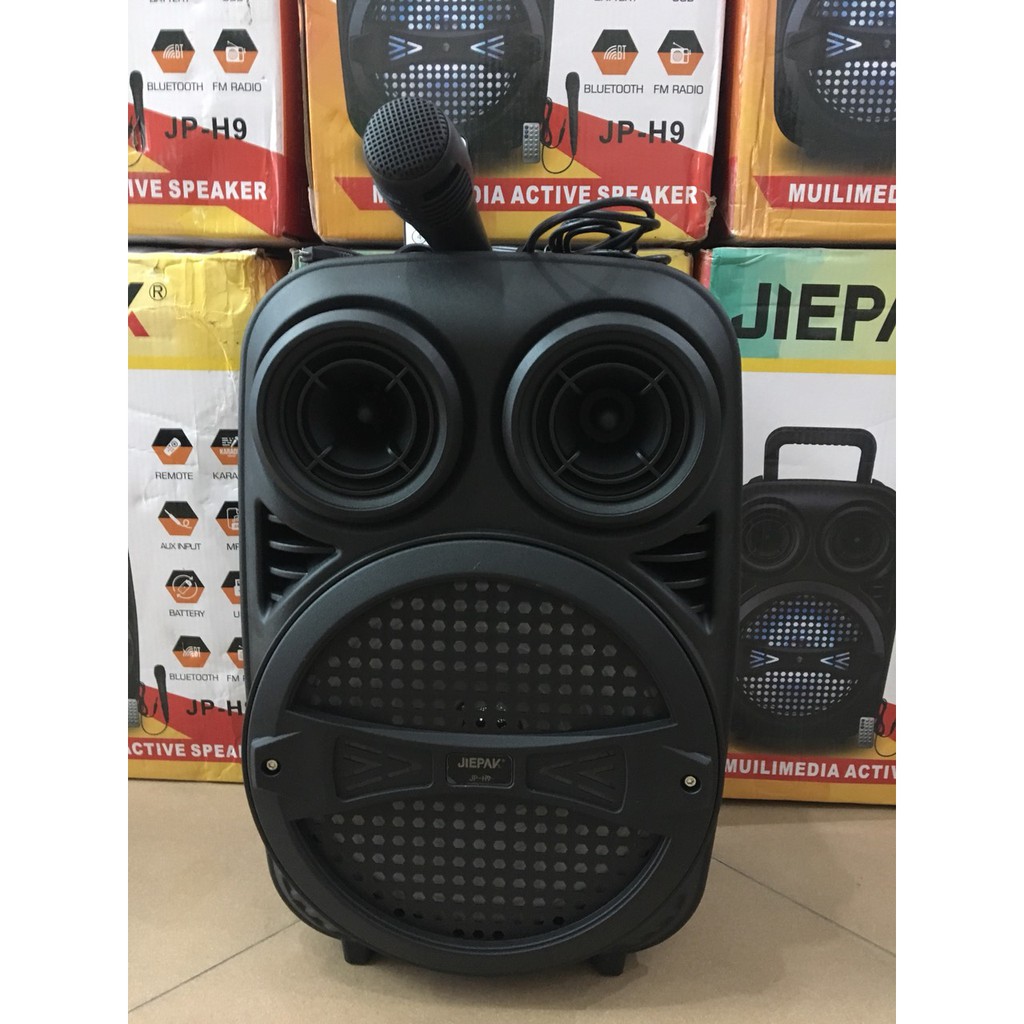 Loa Kéo Di Động JIEPAK JP-H9 (Bass 8", 1 Mic dây)