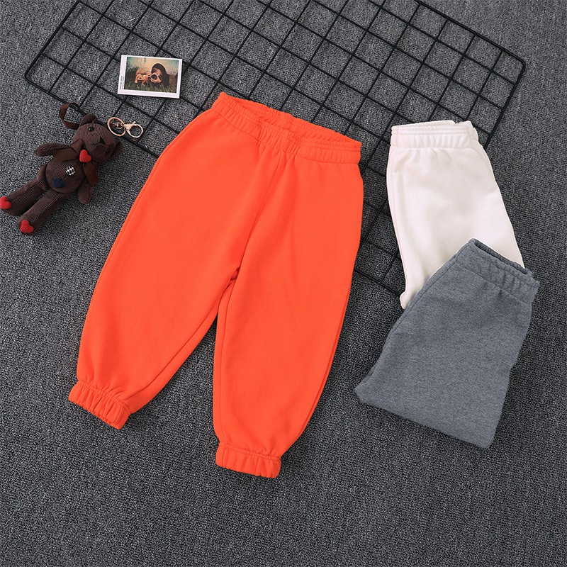 Quần Thể Thao Màu Trơn Chất Liệu cotton Thời Trang Cho Bé Trai