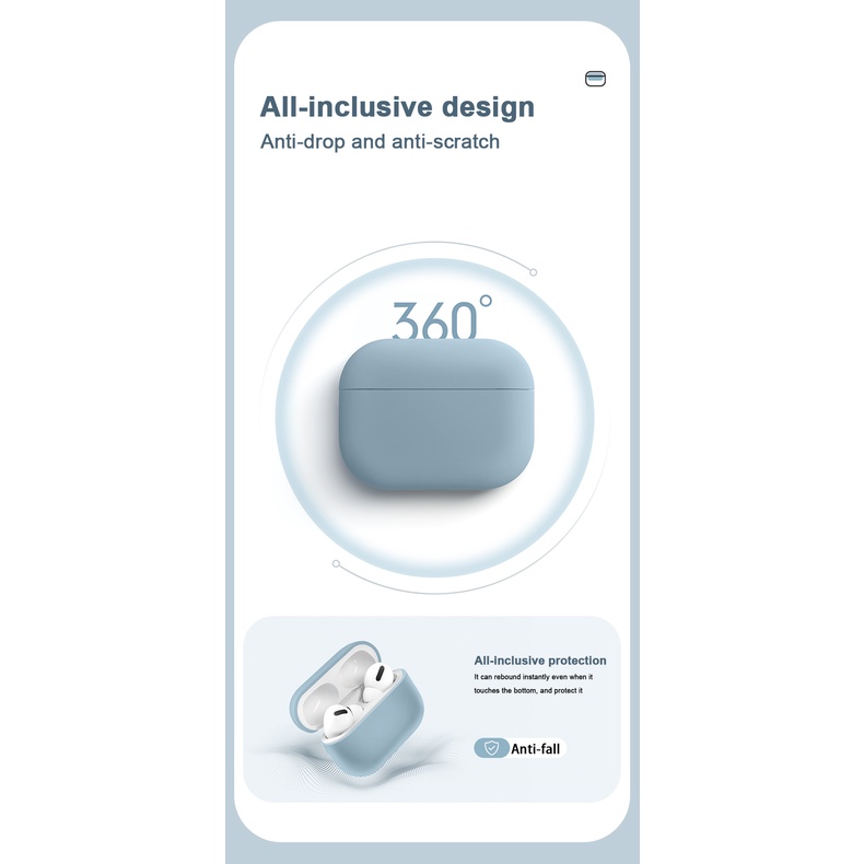 Vỏ bảo vệ chống va đập hộp đựng tai nghe không dây bluetooth thích hợp cho airpods 2/3/1/Pro