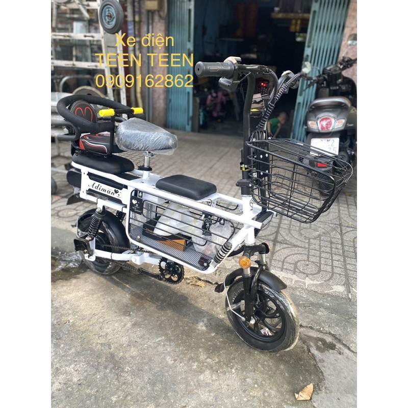 Ghế em bé ráp xe điện Adiman trước và sau