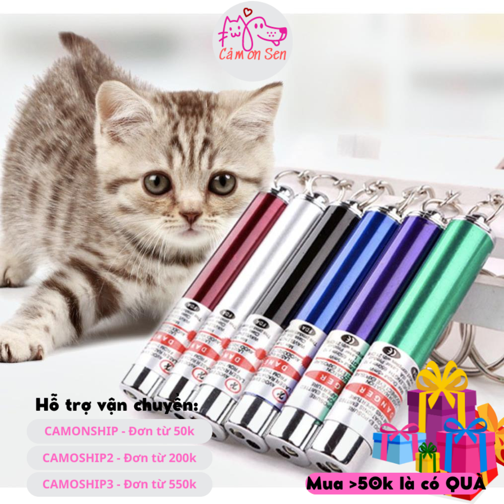 Đồ chơi cho mèo ECOPETS đèn Laser dạng đèn led chiếu sáng đồ chơi cho mèo kèm pin