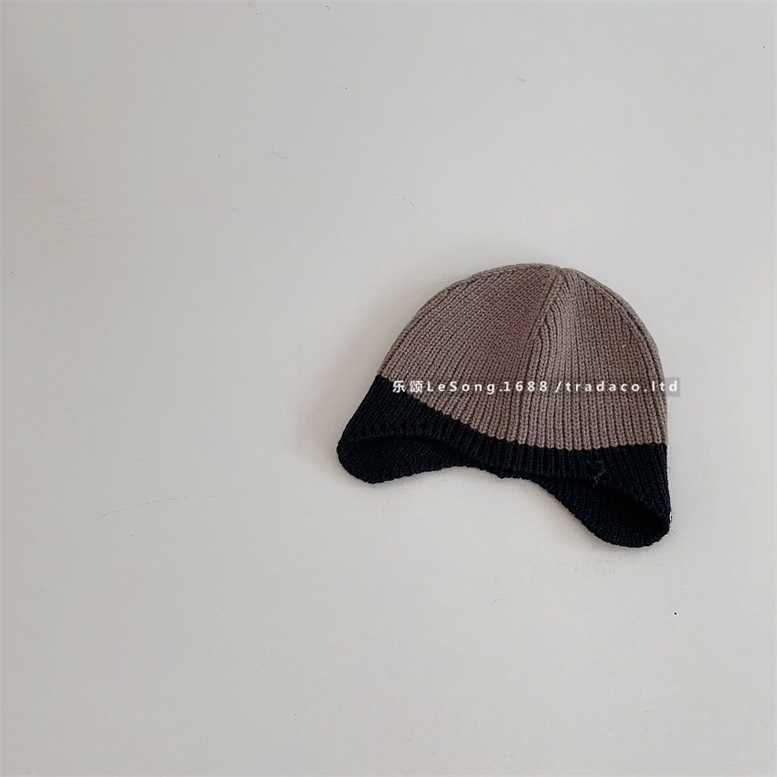 Mũ Len Dệt Kim Màu Sắc Nổi Bật Phong Cách Đơn Giản Phù Hợp Mùa Thu Đông Dành Cho Bé Sơ Sinh