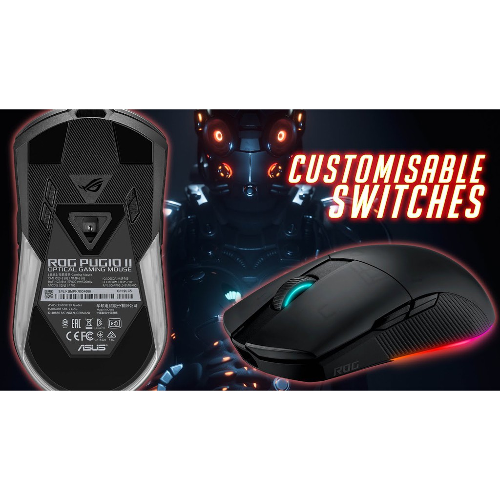 [ GIÁ SỐC ] - [ HOT ] - [ RẺ VÔ ĐỊCH ] Chuột Asus ROG Pugio II wireless - Chính Hãng Việt Nam - Mới 100%