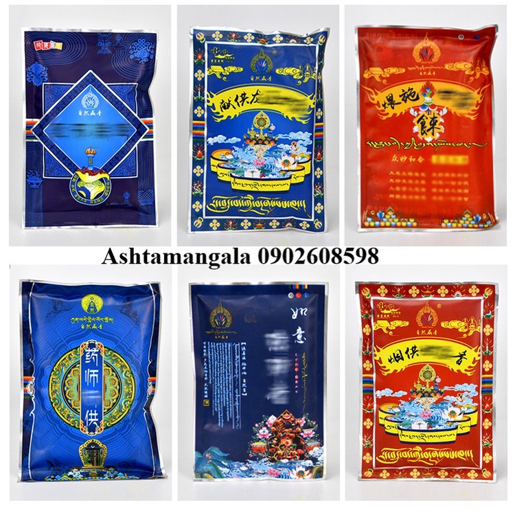 Bột Xông Chiêu Tài-Thần tài viên mãn gia trì -An lạc bình an  - Thần Tài - Viên Mãn - Bát bảo Cát Tường