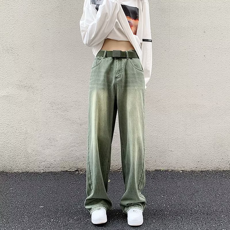 Quần Jean Dài Cỡ Lớn S-3XL Phối Màu Tương Phản Kiểu Hàn Quốc Thời Trang Cho Nam