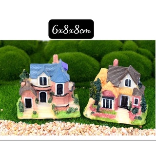 Nhà biệt thự trang trí tiểu cảnh (6x8cm)