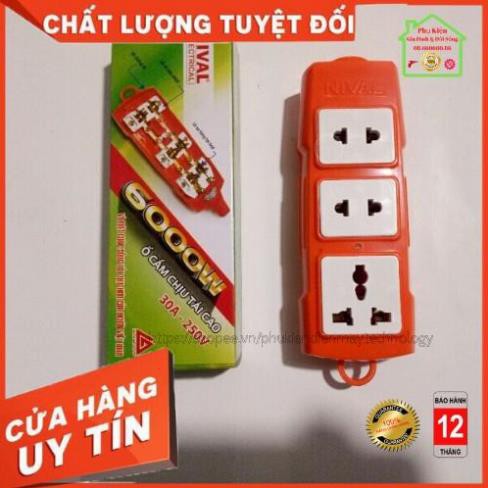 [LOẠI ĐẸP] Ổ Cắm Điện Chịu Tải Cao 6000W [Hàng Chính Hãng] 100% NIVAL [ BH 1 NĂM ]