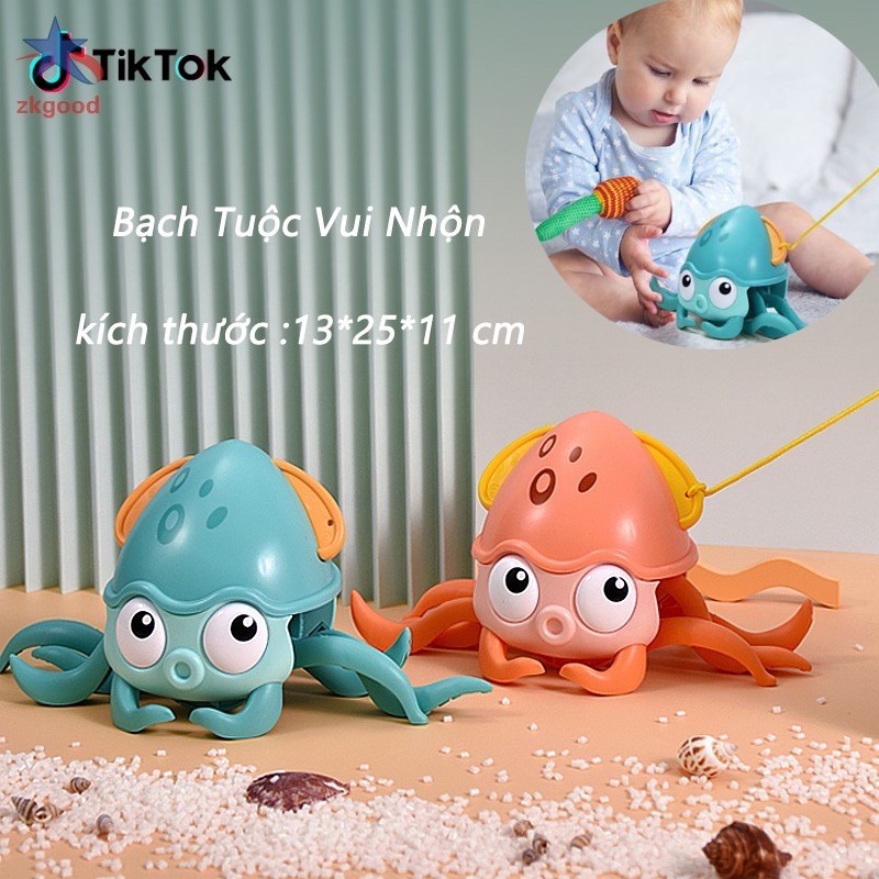 Đồ chơi bạch tuộc bơi lội trong nước,chạy ngang có cót,đồ chơi phòng tắm vui nhộn cho bé