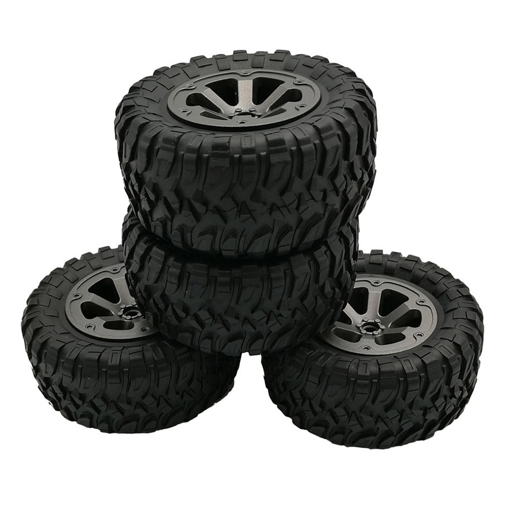 [Mapde] Replacement For 1/16 WPL B14 C24 Truck RC Car 4pcs Upgrade Track Wheels Tire Toy Spare Parts
