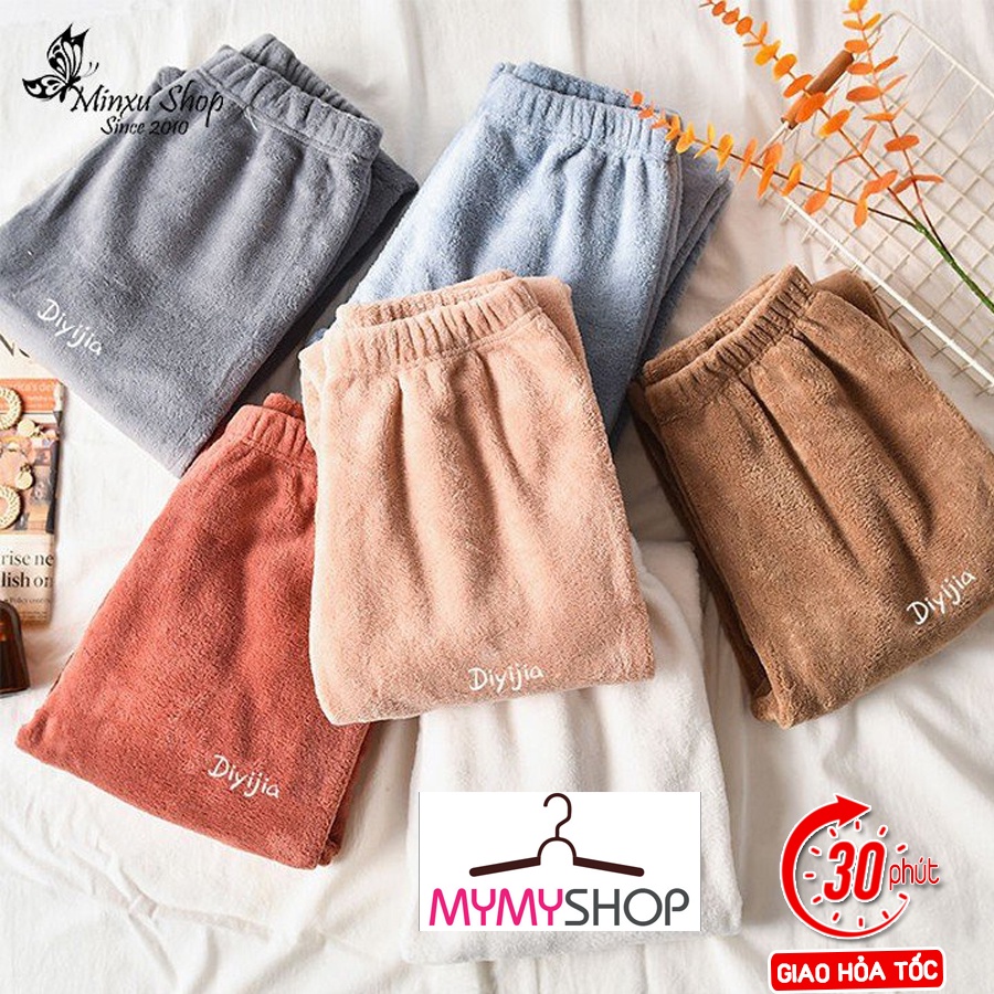 Quần Nỉ Nhung Lông Dáng Bomber Siêu Ấm 🎀Freeship🎀 Mẫu Hót Nhất Năm Nay
