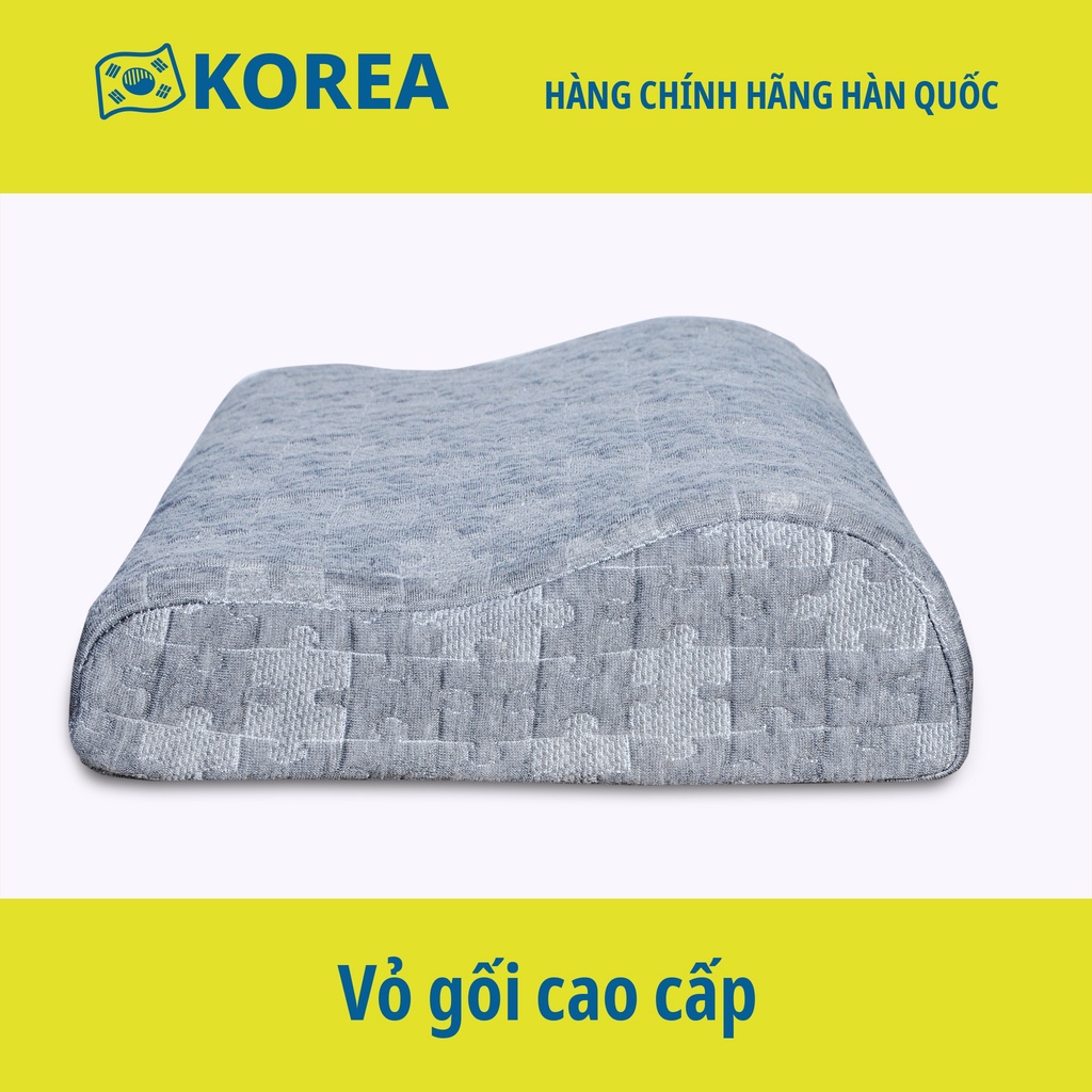 Vỏ gối (Áo gối) cao su non - Hình lượn sóng 50 x 30 x 10/7 cm - Hàng chính hãng Mehome Hàn Quốc | BigBuy360 - bigbuy360.vn