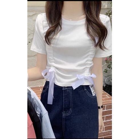 Áo kiểu có nơ cực xinh hàn quốc cá tính năng động dễ phối đồ cho giới trẻ