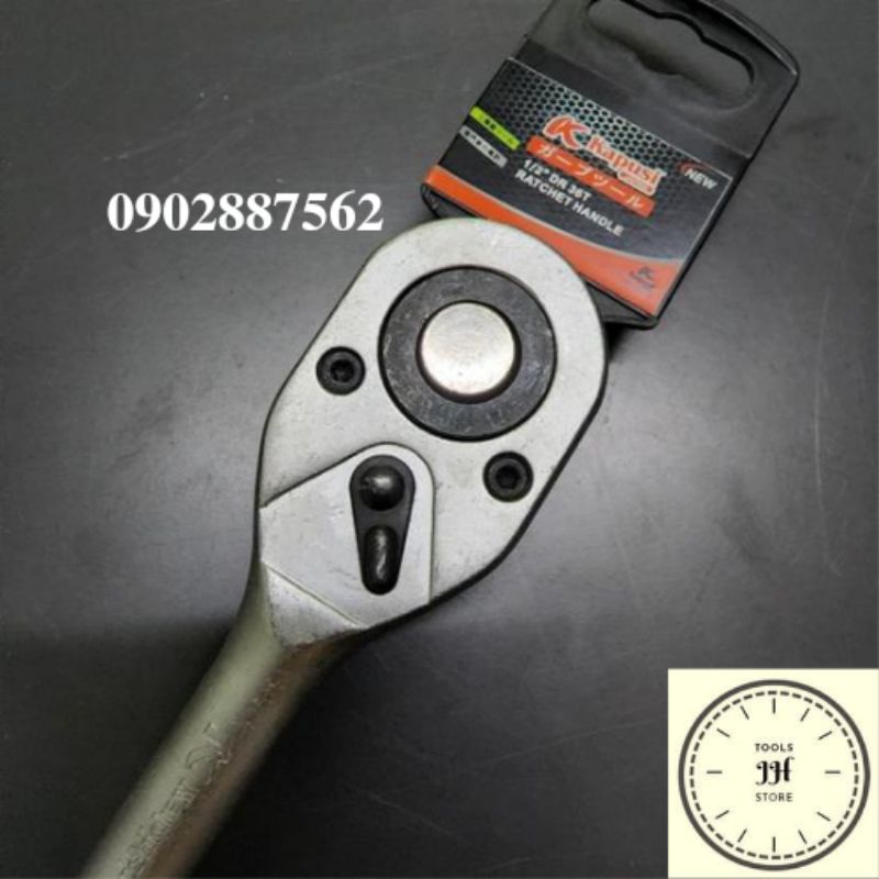 cần tự động 1/2 kapusi japan đầu vuông cao cấp 36T (cán sắt)