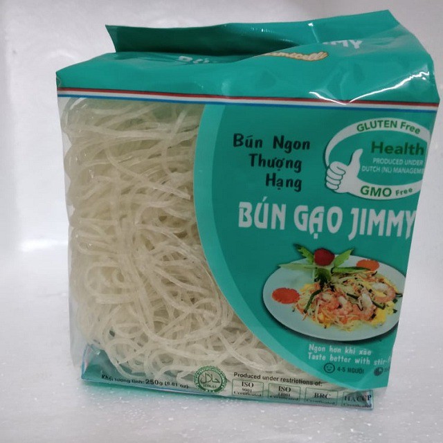 BÚN GẠO KHÔ JIMMY – Xuất khẩu châu Âu gói 250gr date mới