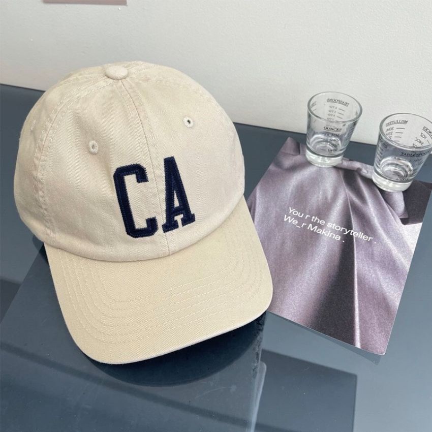 Mũ lưỡi trai thêu chữ CA Nón kết nhiều màu phong cách Ulzzang form unisex nam nữ