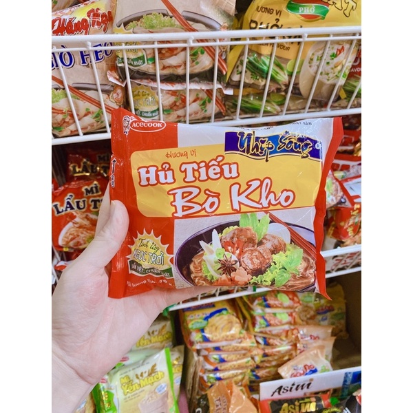 HỦ TIẾU BÒ KHO/SƯỜN HEO ACECOOK 70G