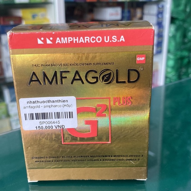 {CHÍNH HÃNG } Amfagold G2 Plus - Hỗ trợ hoạt huyết dưỡng não, hỗ trợ giảm các triệu chứng của thiểu năng tuần hoàn não