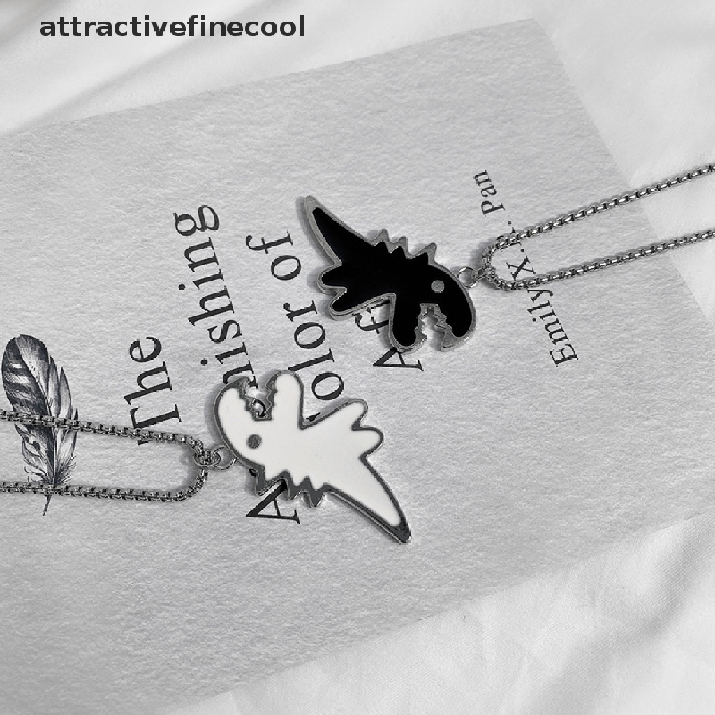 Set 2 Vòng cổ Mặt Khủng Long Dễ Thương Cho Cặp Đôi