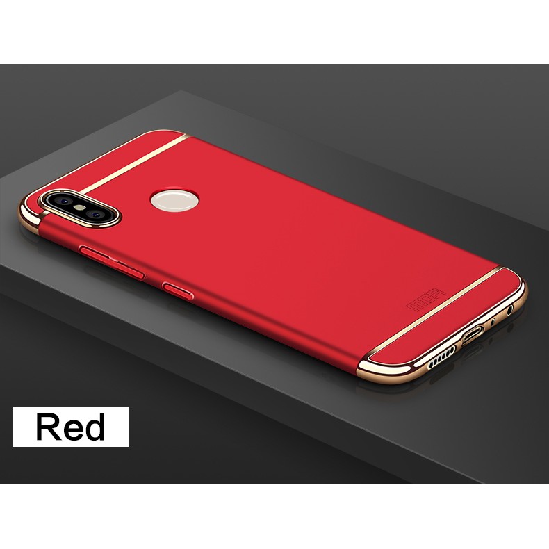 [Mã SRBACK101512 hoàn 20K xu đơn 0Đ] Ốp lưng 3 mảnh cho Xiaomi Redmi Note 5 Pro, tặng kính cường lực trắng trong