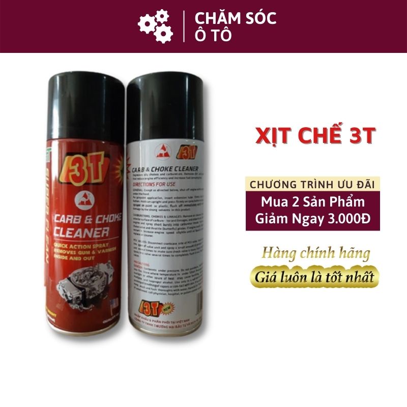 Xịt chế 3T 🔥 Freeship 🔥 Chai Xịt & Xúc Bình Xăng Con,Rửa Họng Ga, Rửa Xy Lanh, Vệ Sinh Kim Phun 3T c