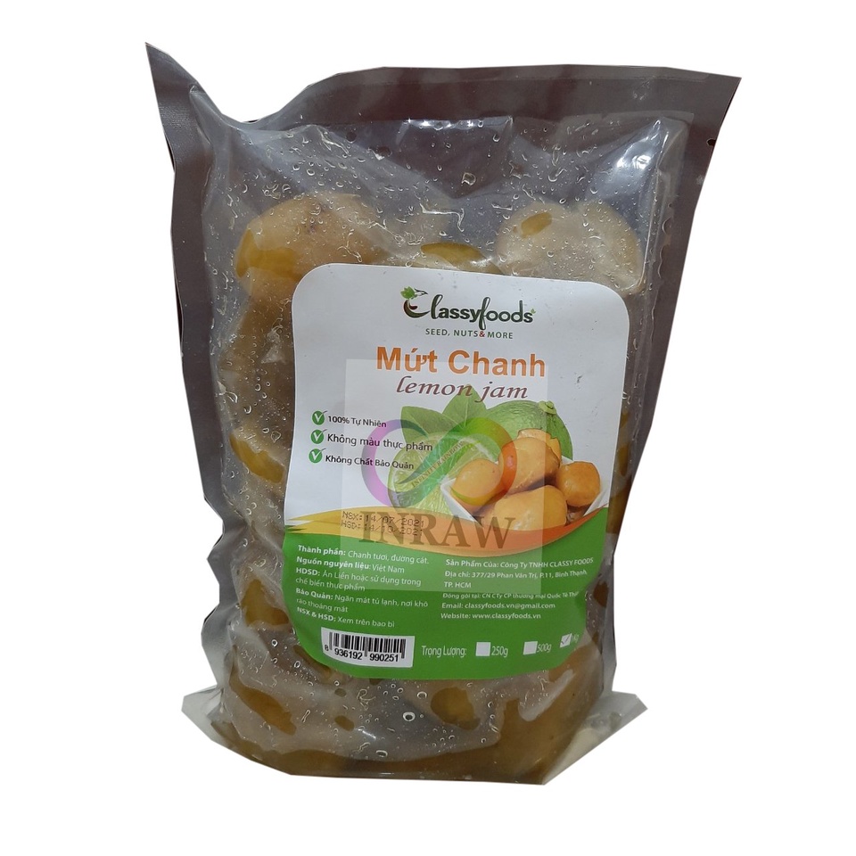 Mứt Chanh Nguyên Trái làm nhân bánh túi 1kg