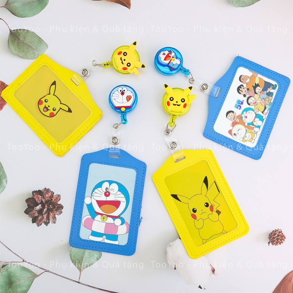 Yoyo co rút và bảng tên nhân viên hình DORAEMON, PIKACHU dễ thương cute BK00029