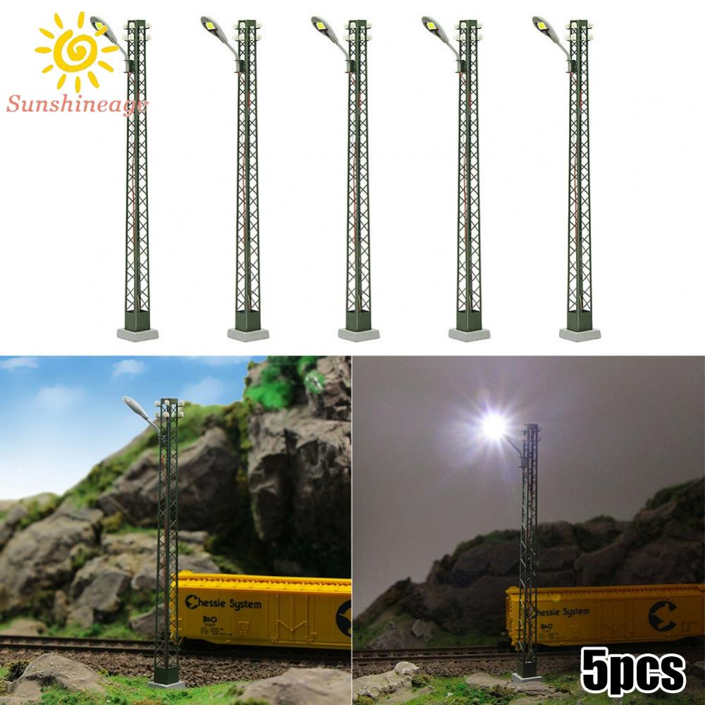 Set 5 mô hình đèn LED tỷ lệ 1: 87 3V DC Or AC độc đáo