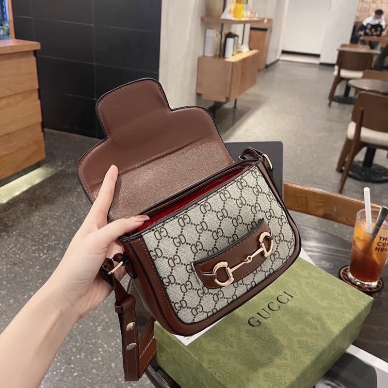 Túi GD hồ ngọc hà viền nâu siêu hot giá rẻ