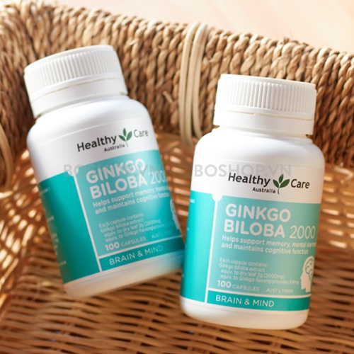 Healthy Care-Viên uống Bổ Não Ginkgo Biloba Úc 2000 - 100 viên