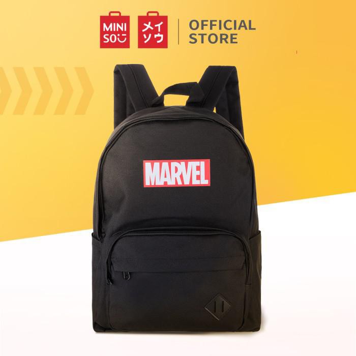 Ba Lô Miniso In Hình Marvel Độc Đáo Cá Tính Đen