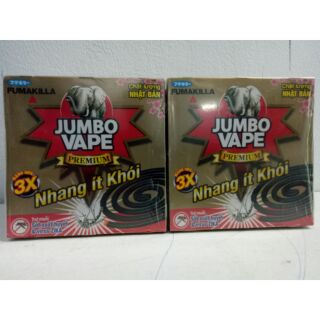 Lốc 10 hộp nhang ít khói Jumbo Vape Premium 185g/hộp