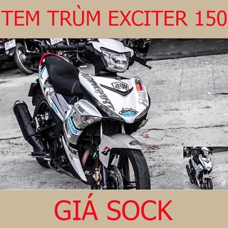 Tem Trùm Xe Exciter 150 Ex ( mẫu mới hot nhất)