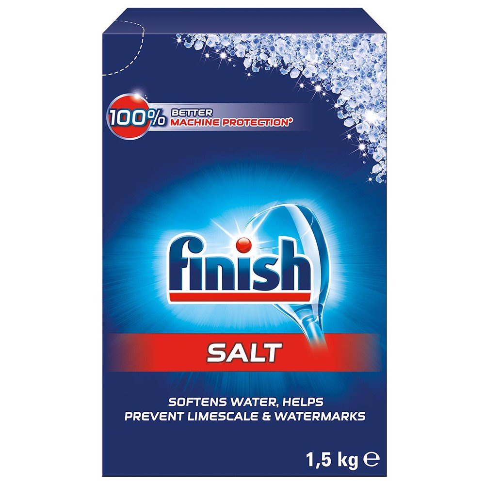 Combo Muối rửa bát Finish 4kg+Vệ sinh máy Finish