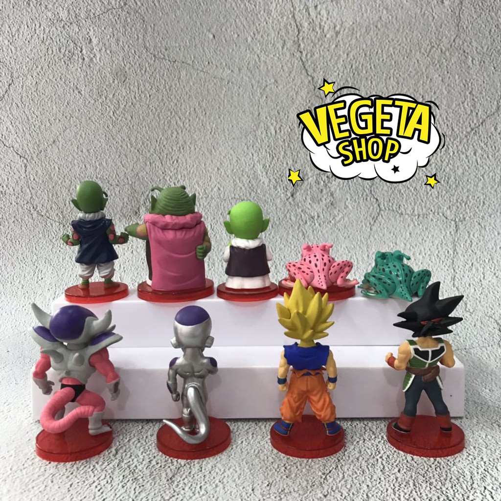 Mô hình Dragon Ball - WCF DWC Z Vol.4 - Set 8 mẫu Nail Guru Dende Ginyu Frog Frieza Goku Bardock Fide Ếch - Full box