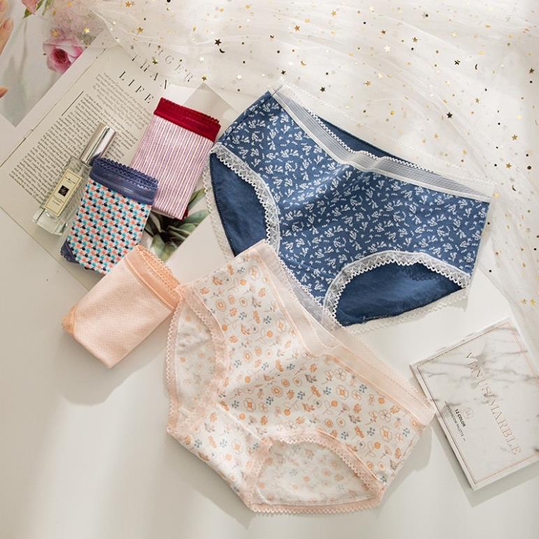 [Giá sỉ] Quần Lót Cotton Hoạ Tiết Thổ Cẩm Vintage Siêu Xinh
